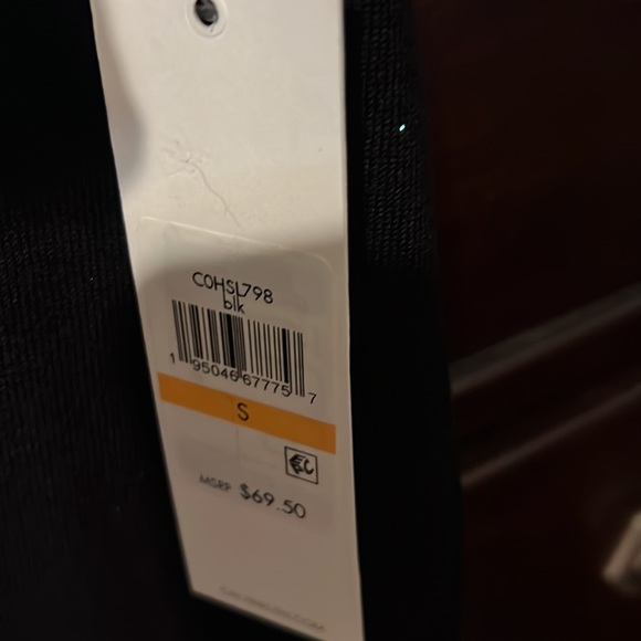 Calvin Klein S P black with gold trim and gold buttons on sleeves. - Picture 3 of 5
